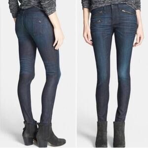 rag & bone Women's Moto Zipper Skinny Jeans Kensington Size 25